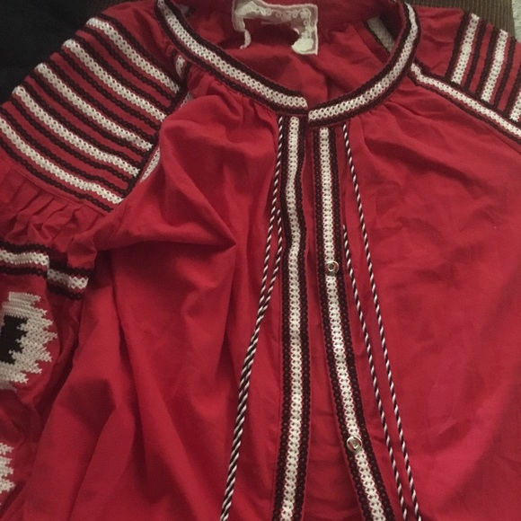 Anthropologie Tops - Festival Embroidered Jacket